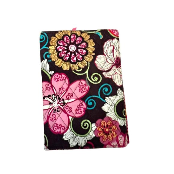 Vera Bradley Paperback Cover Mod Floral Pink Cotton Book Protector - Picture 1 of 8